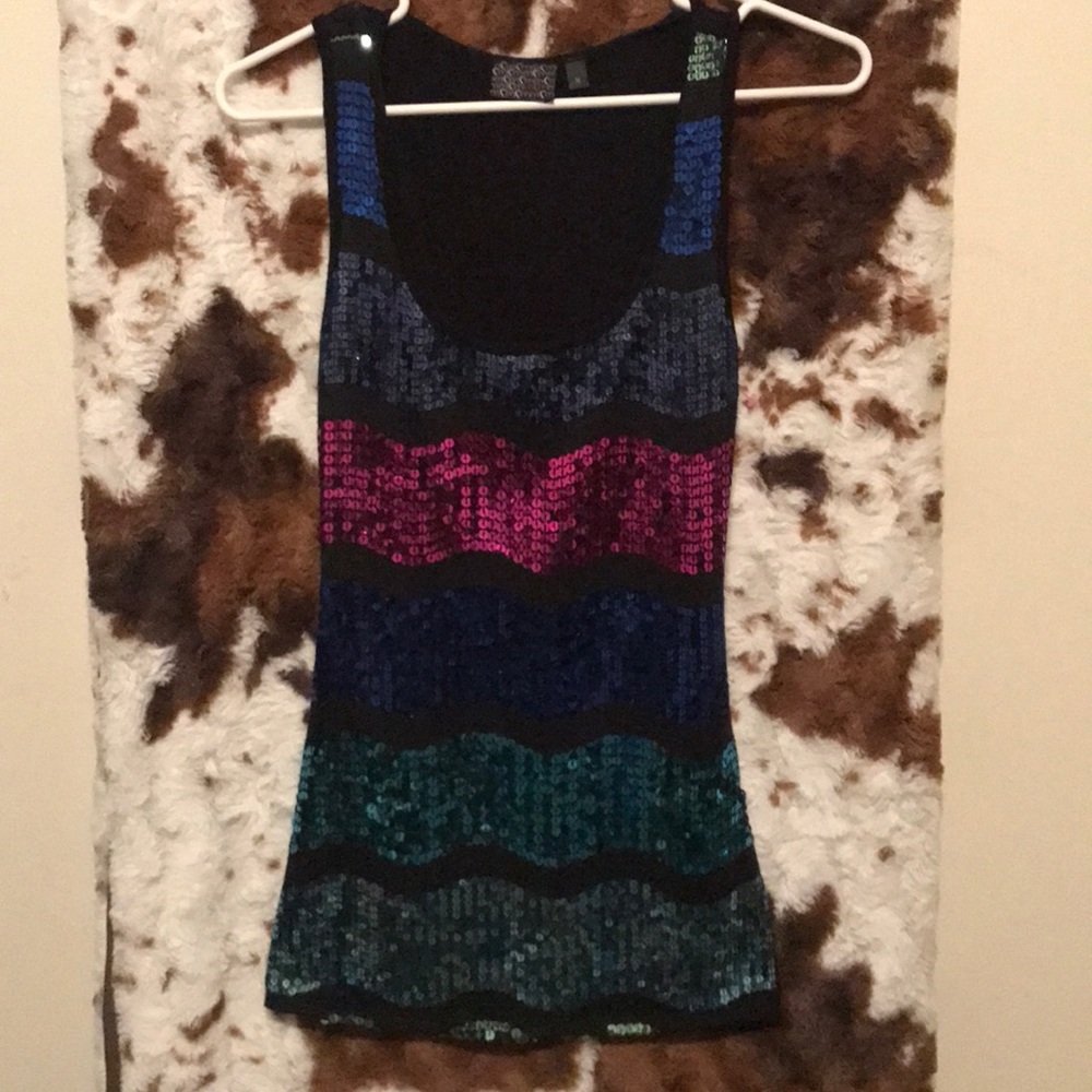Woman’s medium sequin tank top
